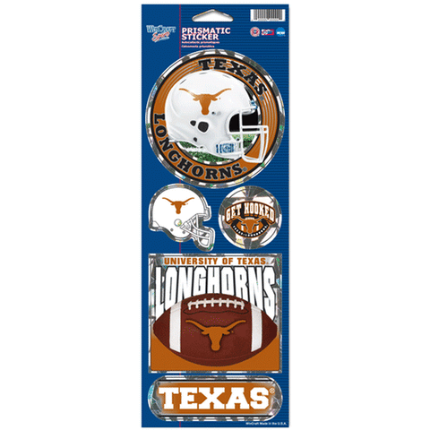 ~Texas Longhorns Stickers Prismatic - Special Order~ backorder