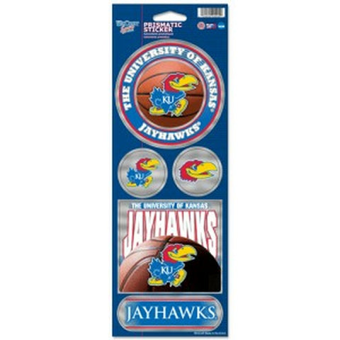 ~Kansas Jayhawks Stickers Prismatic - Special Order~ backorder