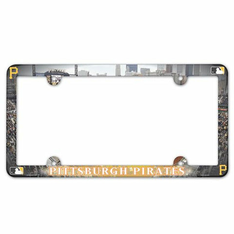 ~Pittsburgh Pirates License Plate Frame Plastic Full Color Style - Special Order~ backorder