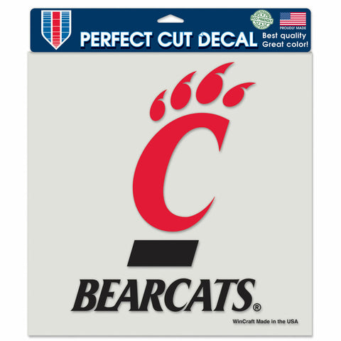 ~Cincinnati Bearcats Decal 8x8 Perfect Cut Color~ backorder