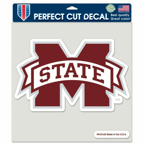 Mississippi State Bulldogs Decal 8x8 Die Cut Color