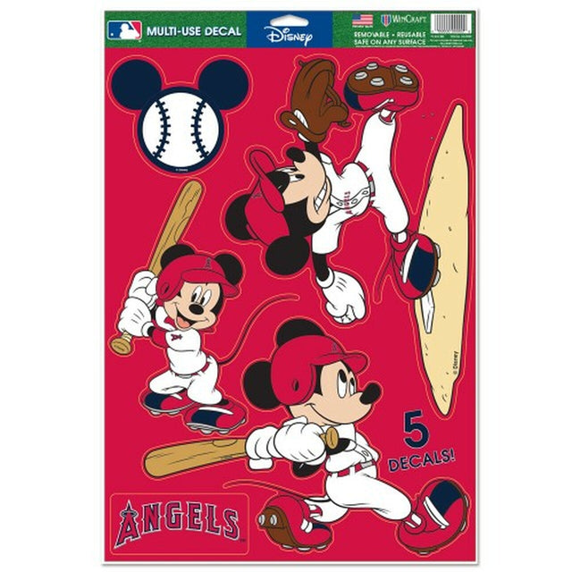 Calcomanía de Los Angeles Angels de 11 x 17 con diseño multiusos de Disney