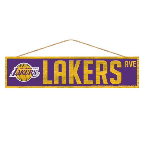 ~Los Angeles Lakers Sign 4x17 Wood Avenue Design~ backorder