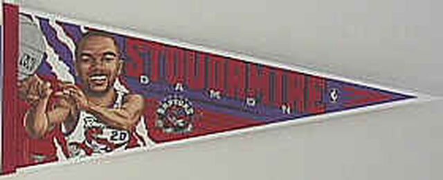 Banderín de los Portland Trail Blazers de 12 x 30 pulgadas, de Damon Stoudamire Design CO