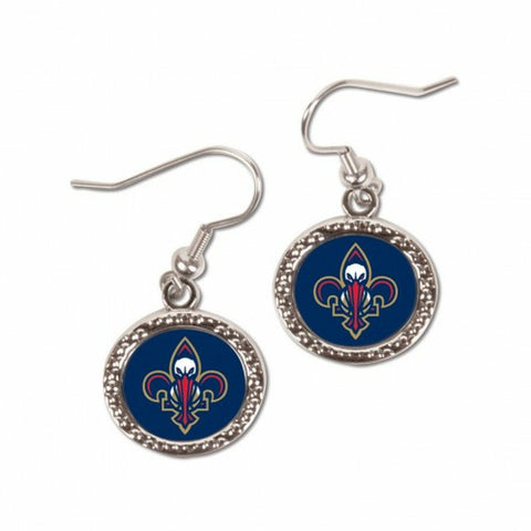 ~New Orleans Pelicans Earrings Round Style - Special Order~ backorder