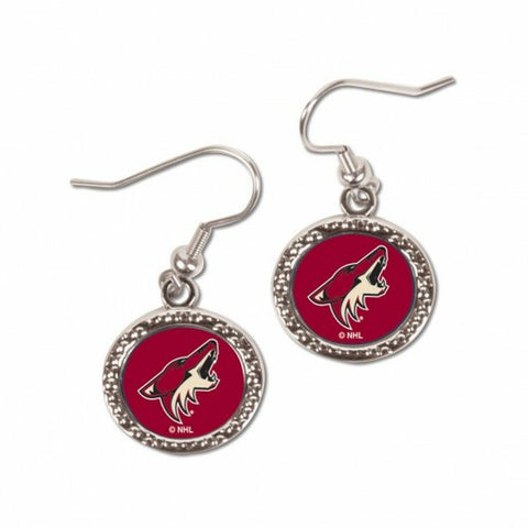 ~Arizona Coyotes Earrings Round Style - Special Order~ backorder