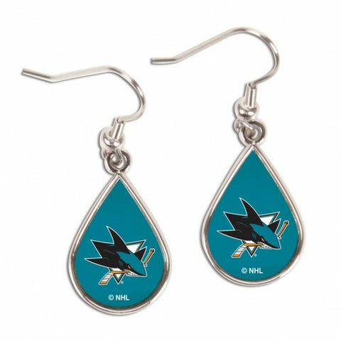 ~San Jose Sharks Earrings Tear Drop Style - Special Order~ backorder