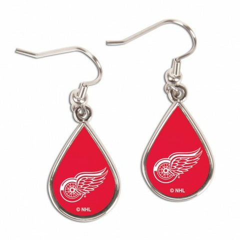 ~Detroit Red Wings Earrings Tear Drop Style - Special Order~ backorder