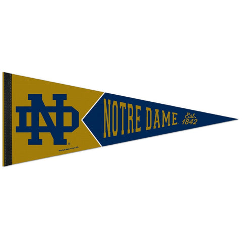 ~Notre Dame Fighting Irish Pennant 12x30 Premium Style College Vault Special Order~ backorder