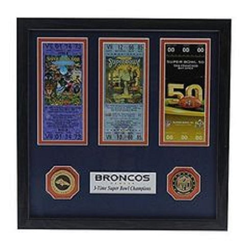 ~Denver Broncos 3-Time Super Bowl Champions Ticket Collection~ backorder