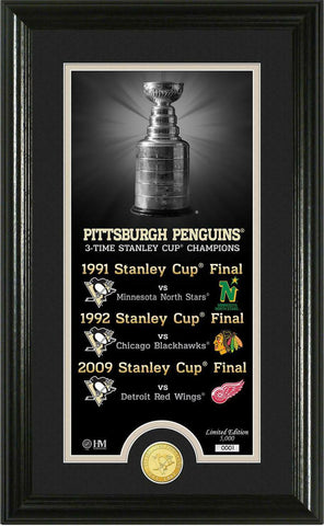 ~Pittsburgh Penguins Legacy Supreme Bronze Coin Panoramic Photo Mint~ backorder