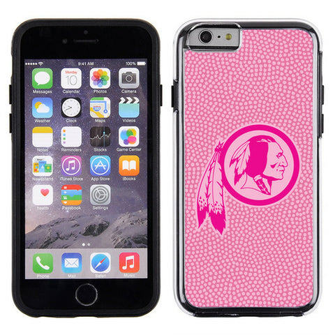 Washington Redskins Phone Case Pink Football Pebble Grain Feel iPhone 6 CO