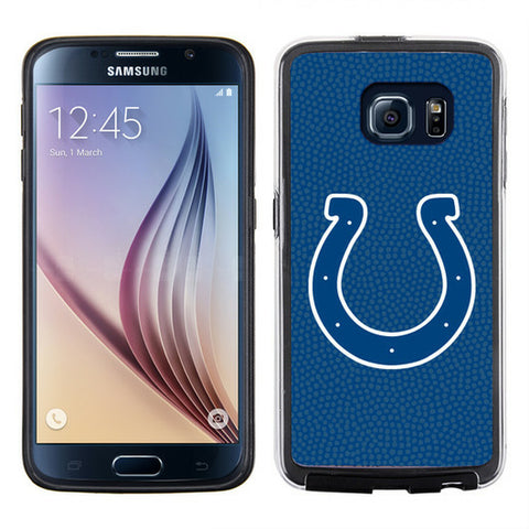 Indianapolis Colts Phone Case Team Color Football Pebble Grain Feel Samsung Galaxy S6 CO