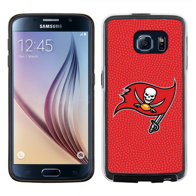 Funda para teléfono de los Tampa Bay Buccaneers con colores del equipo de fútbol y textura granulada para Samsung Galaxy S6