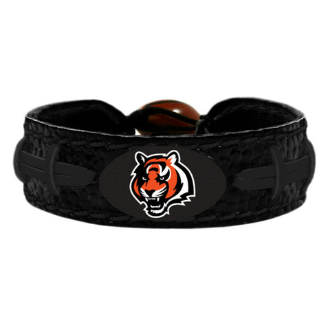 Cincinnati Bengals Bracelet Team Color Tonal Black Football CO