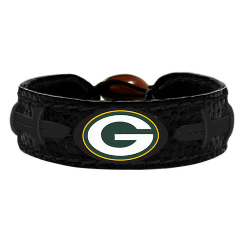 Green Bay Packers Bracelet Team Color Tonal Black Football CO