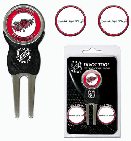 ~Detroit Red Wings Golf Divot Tool with 3 Markers - Special Order~ backorder