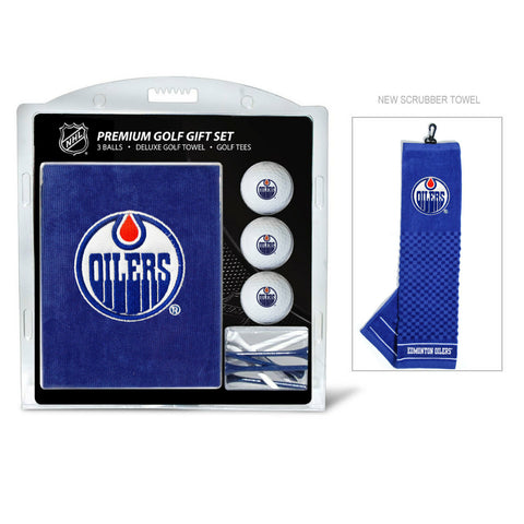 Edmonton Oilers Golf Gift Set with Embroidered Towel - Special Order