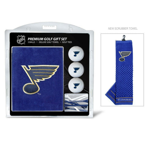 ~St. Louis Blues Golf Gift Set with Embroidered Towel - Special Order~ backorder