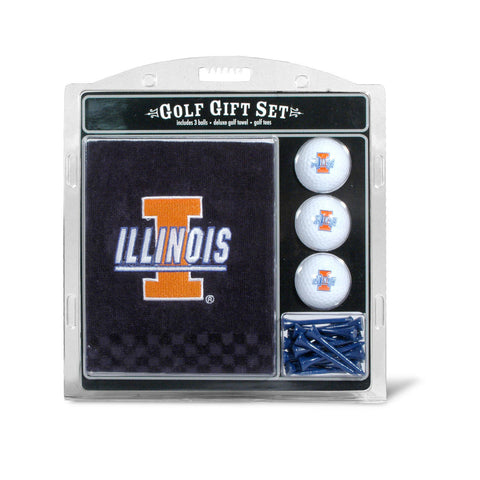 ~Illinois Fighting Illini Golf Gift Set with Embroidered Towel - Special Order~ backorder