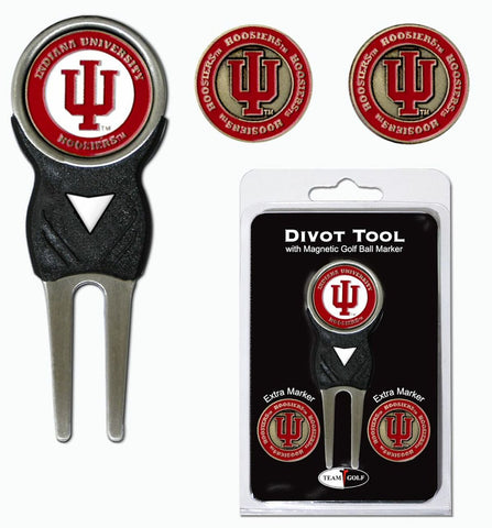 ~Indiana Hoosiers Golf Divot Tool with 3 Markers - Special Order~ backorder