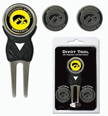 ~Iowa Hawkeyes Golf Divot Tool with 3 Markers - Special Order~ backorder
