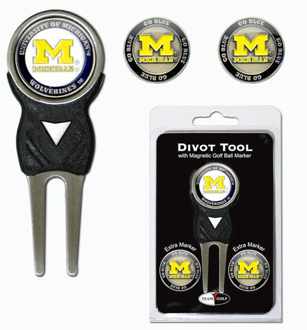 ~Michigan Wolverines Golf Divot Tool with 3 Markers - Special Order~ backorder