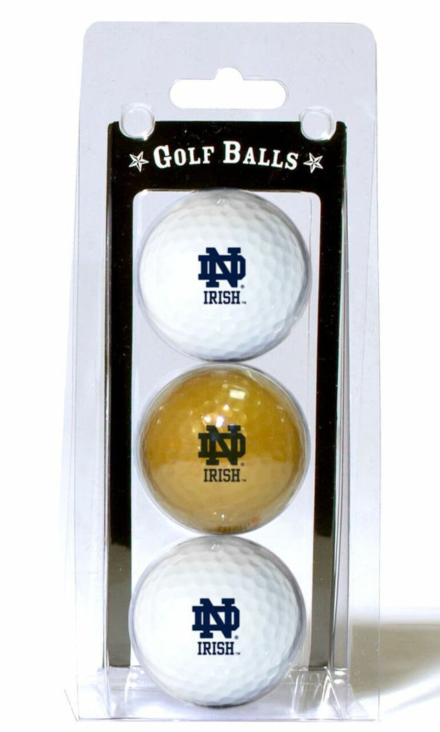 Paquete de 3 pelotas de golf de Notre Dame Fighting Irish