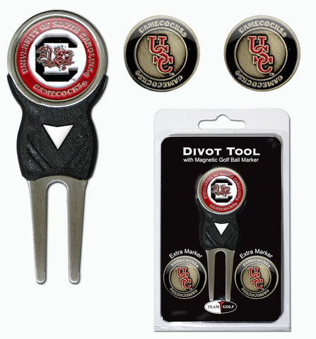 ~South Carolina Gamecocks Golf Divot Tool with 3 Markers - Special Order~ backorder