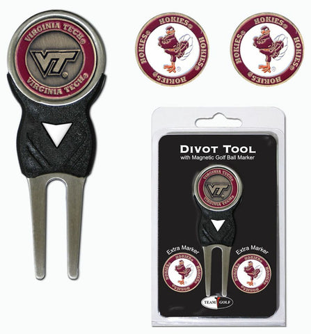 ~Virginia Tech Hokies Golf Divot Tool with 3 Markers - Special Order~ backorder