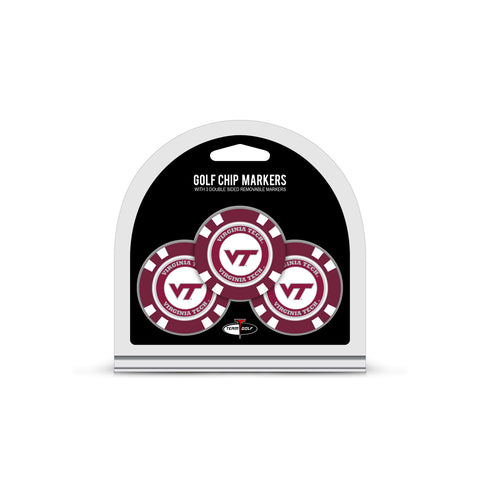 ~Virginia Tech Hokies Golf Chip with Marker 3 Pack - Special Order~ backorder