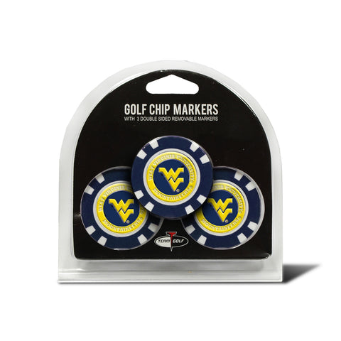 ~West Virginia Mountaineers Golf Chip with Marker 3 Pack - Special Order~ backorder