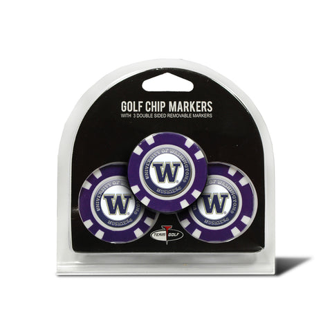 ~Washington Huskies Golf Chip with Marker 3 Pack - Special Order~ backorder