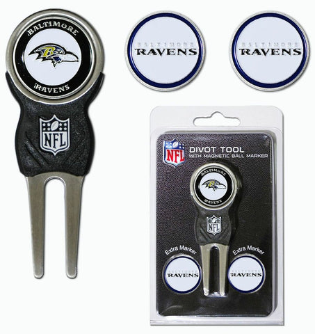 Baltimore Ravens Golf Divot Tool with 3 Markers - Special Order