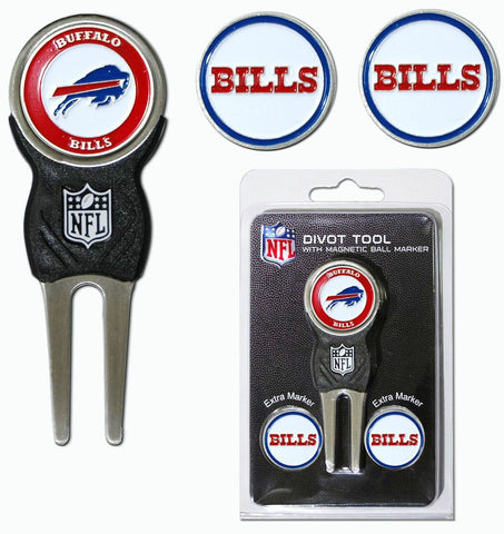 Buffalo Bills Golf Divot Tool with 3 Markers - Special Order