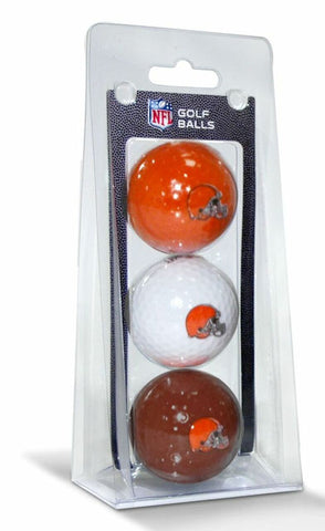 Cleveland Browns 3 Pack of Golf Balls