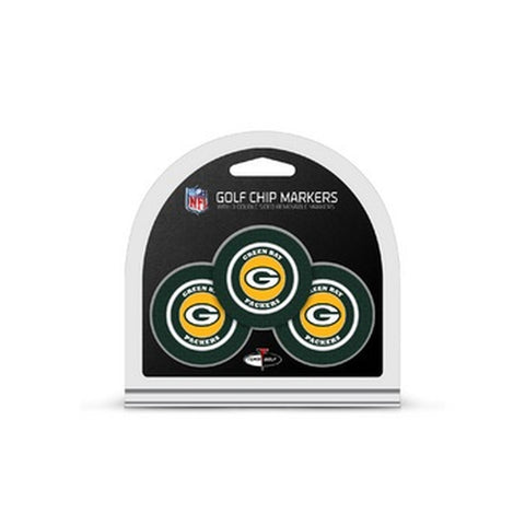 Green Bay Packers Golf Chip with Marker 3 Pack
