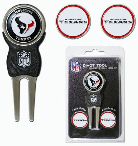 ~Houston Texans Golf Divot Tool with 3 Markers - Special Order~ backorder