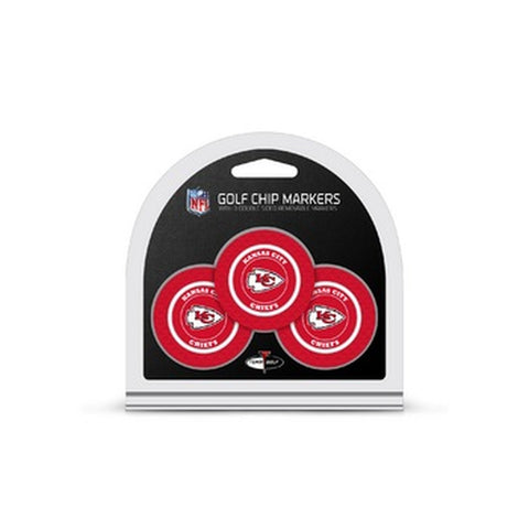 ~Kansas City Chiefs Golf Chip with Marker 3 Pack~ backorder