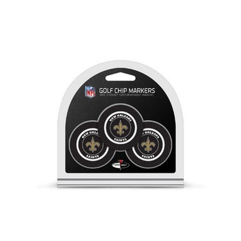 New Orleans Saints Golf Chip with Marker 3 Pack