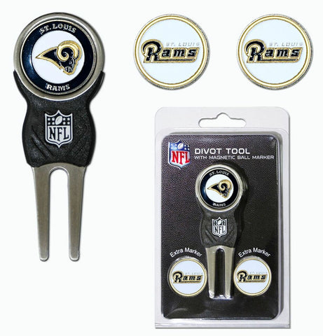 ~St. Louis Rams Golf Divot Tool with 3 Markers~ backorder