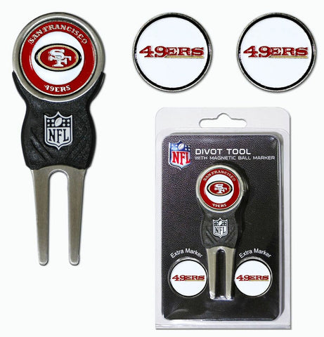 ~San Francisco 49ers Golf Divot Tool with 3 Markers - Special Order~ backorder