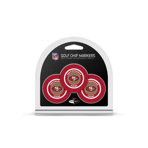 San Francisco 49ers Golf Chip with Marker 3 Pack