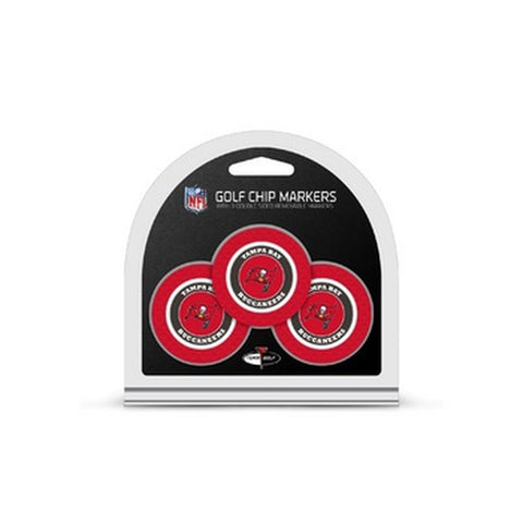 Tampa Bay Buccaneers Golf Chip with Marker 3 Pack