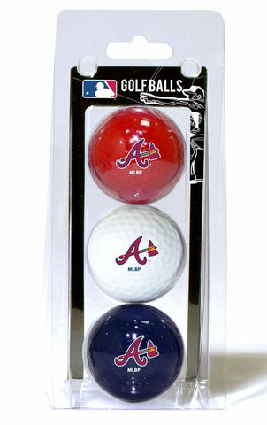 ~Atlanta Braves 3 Pack of Golf Balls - Special Order~ backorder