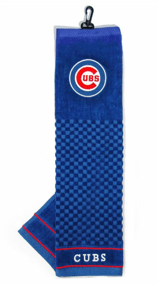 Toalla de golf bordada de los Chicago Cubs de 16" x 22"