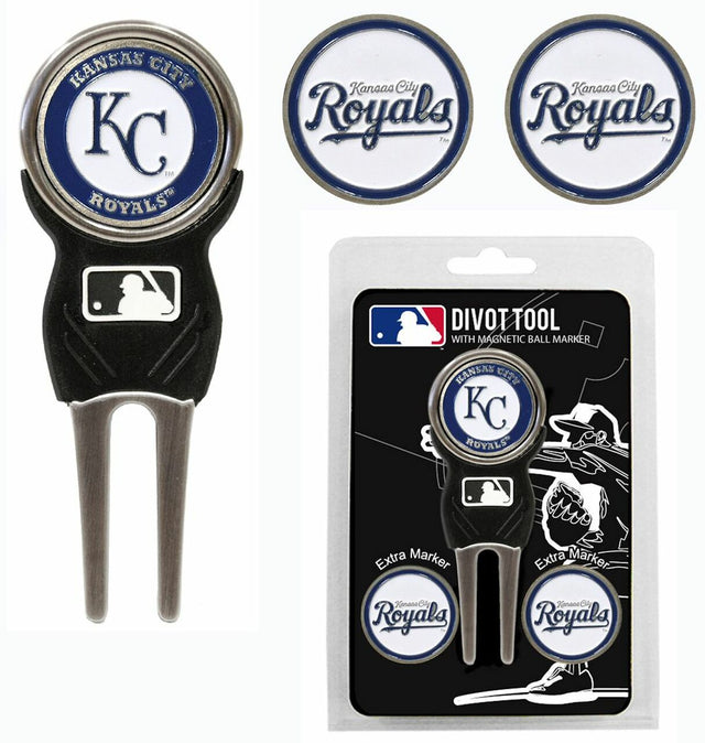 Kansas City Royals Golf Divot Tool with 3 Markers