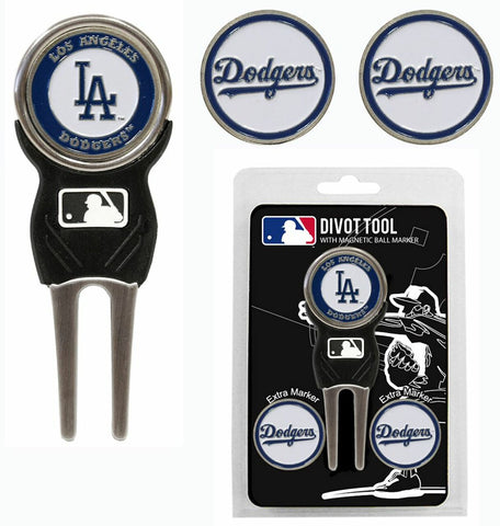 Los Angeles Dodgers Golf Divot Tool with 3 Markers