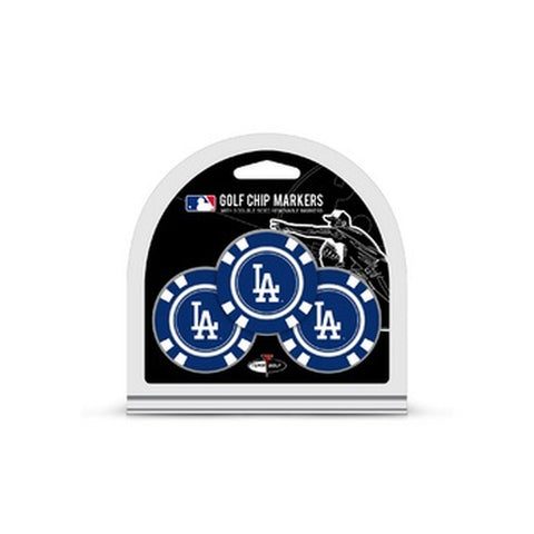 Los Angeles Dodgers Golf Chip with Marker 3 Pack