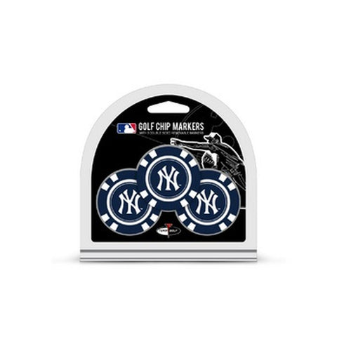 New York Yankees Golf Chip with Marker 3 Pack